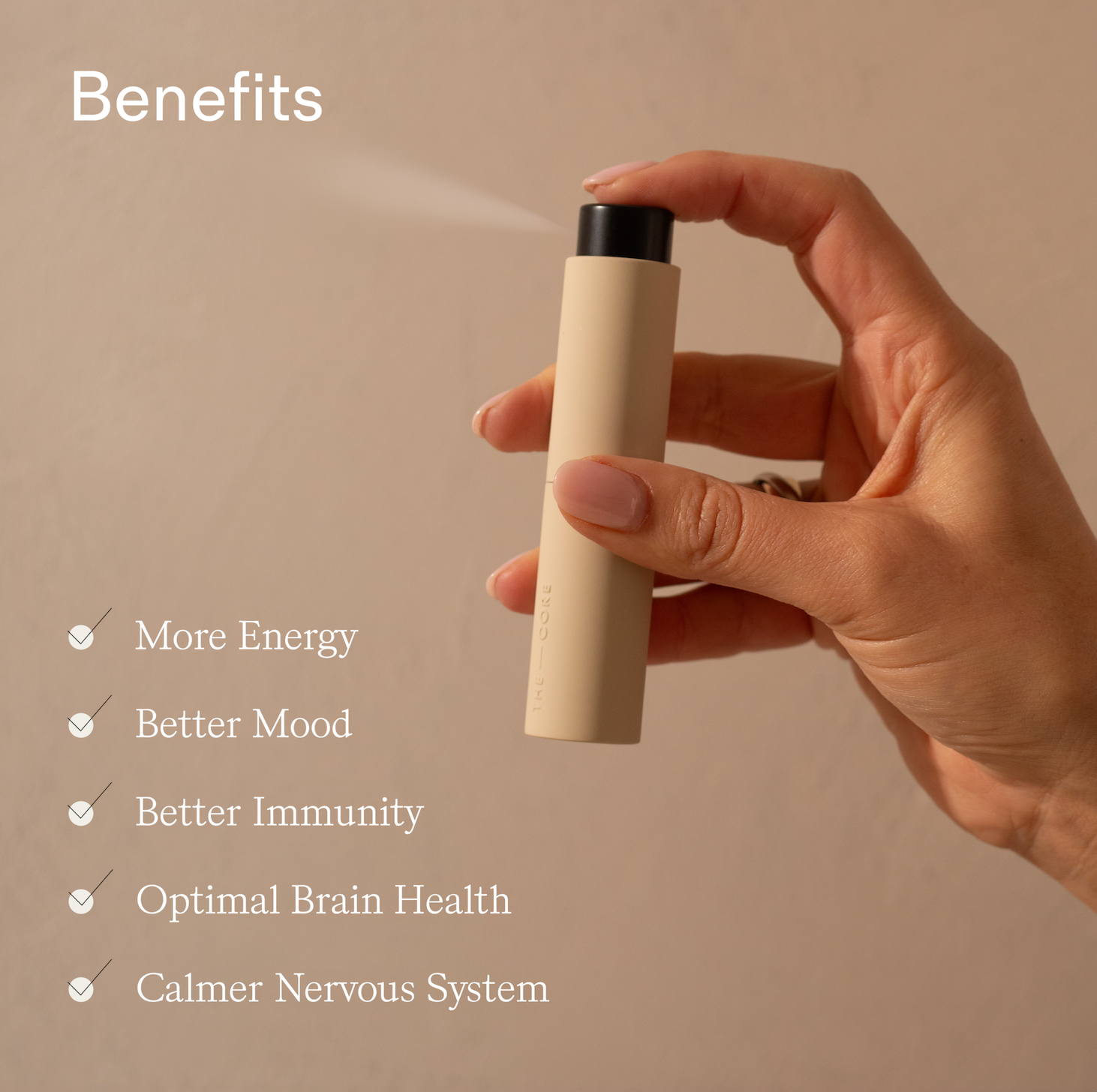 Infographic Adults Spray benefits better immunity, brain health and more energy